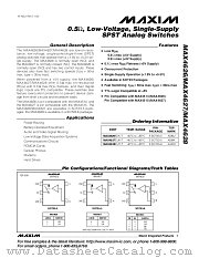 MAX4628 datasheet pdf MAXIM - Dallas Semiconductor