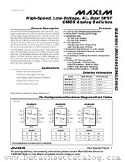 MAX4642 datasheet pdf MAXIM - Dallas Semiconductor