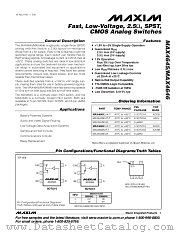 MAX4645 datasheet pdf MAXIM - Dallas Semiconductor