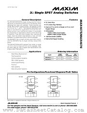 MAX4675 datasheet pdf MAXIM - Dallas Semiconductor