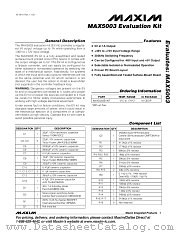 MAX5003EVKIT datasheet pdf MAXIM - Dallas Semiconductor