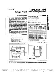 MAX501 datasheet pdf MAXIM - Dallas Semiconductor