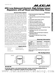 MAX5024 datasheet pdf MAXIM - Dallas Semiconductor
