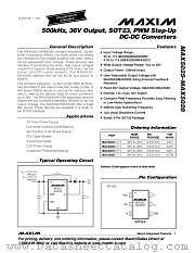 MAX5025 datasheet pdf MAXIM - Dallas Semiconductor