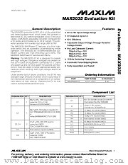 MAX5035EVKIT datasheet pdf MAXIM - Dallas Semiconductor