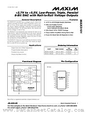 MAX5101 datasheet pdf MAXIM - Dallas Semiconductor