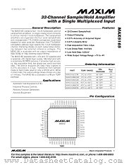 MAX5165 datasheet pdf MAXIM - Dallas Semiconductor