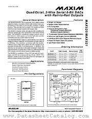 MAX521 datasheet pdf MAXIM - Dallas Semiconductor