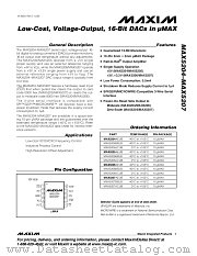 MAX5207 datasheet pdf MAXIM - Dallas Semiconductor