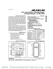 MAX530 datasheet pdf MAXIM - Dallas Semiconductor