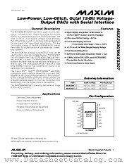 MAX5306 datasheet pdf MAXIM - Dallas Semiconductor