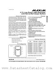 MAX533 datasheet pdf MAXIM - Dallas Semiconductor