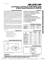 MAX5380 datasheet pdf MAXIM - Dallas Semiconductor