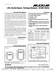 MAX542 datasheet pdf MAXIM - Dallas Semiconductor