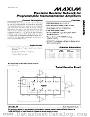 MAX5426 datasheet pdf MAXIM - Dallas Semiconductor