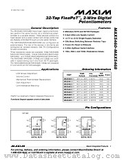 MAX5464 datasheet pdf MAXIM - Dallas Semiconductor