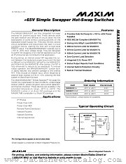 MAX5910 datasheet pdf MAXIM - Dallas Semiconductor
