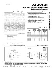 MAX6008A datasheet pdf MAXIM - Dallas Semiconductor