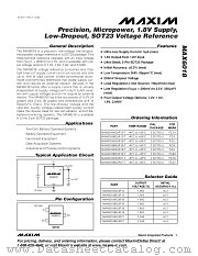 MAX6018 datasheet pdf MAXIM - Dallas Semiconductor