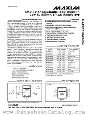 MAX603 datasheet pdf MAXIM - Dallas Semiconductor
