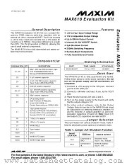 MAX618EVKIT datasheet pdf MAXIM - Dallas Semiconductor