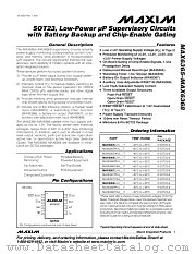 MAX6367 datasheet pdf MAXIM - Dallas Semiconductor