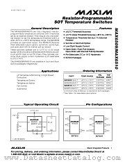 MAX6509 datasheet pdf MAXIM - Dallas Semiconductor