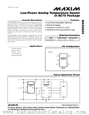 MAX6605 datasheet pdf MAXIM - Dallas Semiconductor