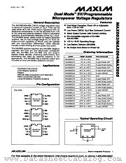 MAX663 datasheet pdf MAXIM - Dallas Semiconductor