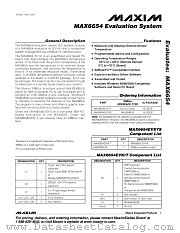 MAX6654EVSYS datasheet pdf MAXIM - Dallas Semiconductor