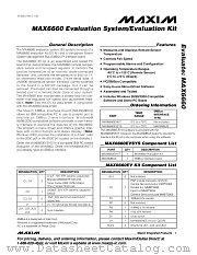 MAX6660EVKIT datasheet pdf MAXIM - Dallas Semiconductor