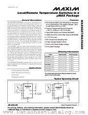 MAX6688 datasheet pdf MAXIM - Dallas Semiconductor