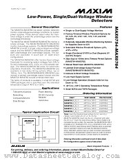 MAX6763 datasheet pdf MAXIM - Dallas Semiconductor