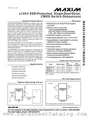 MAX6817 datasheet pdf MAXIM - Dallas Semiconductor