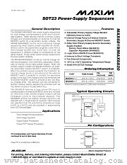 MAX6819 datasheet pdf MAXIM - Dallas Semiconductor