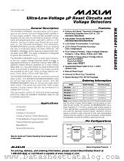 MAX6841 datasheet pdf MAXIM - Dallas Semiconductor