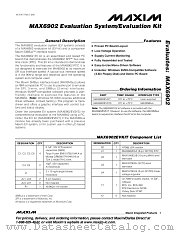 MAX6902EVSYS datasheet pdf MAXIM - Dallas Semiconductor