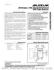 MAX6931 datasheet pdf MAXIM - Dallas Semiconductor