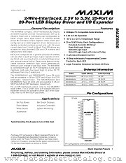 MAX6956 datasheet pdf MAXIM - Dallas Semiconductor