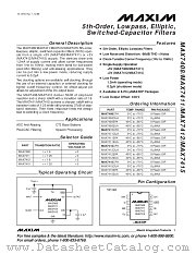 MAX7411 datasheet pdf MAXIM - Dallas Semiconductor