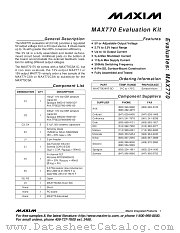 MAX770EVKIT datasheet pdf MAXIM - Dallas Semiconductor