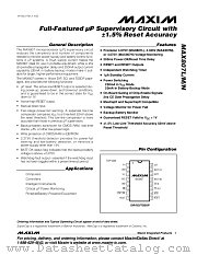 MAX807L datasheet pdf MAXIM - Dallas Semiconductor