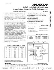 MAX849 datasheet pdf MAXIM - Dallas Semiconductor