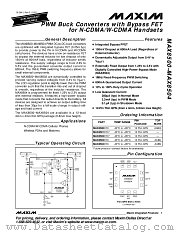 MAX8504 datasheet pdf MAXIM - Dallas Semiconductor