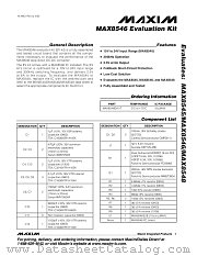MAX8546EVKIT datasheet pdf MAXIM - Dallas Semiconductor