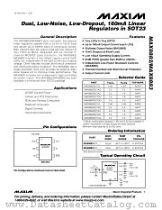 MAX8883 datasheet pdf MAXIM - Dallas Semiconductor