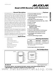 MAX9179 datasheet pdf MAXIM - Dallas Semiconductor