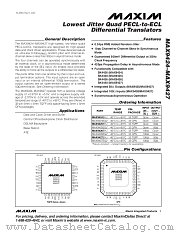 MAX9425 datasheet pdf MAXIM - Dallas Semiconductor