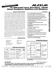 MAX9722B datasheet pdf MAXIM - Dallas Semiconductor