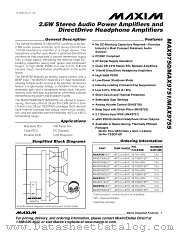 MAX9751 datasheet pdf MAXIM - Dallas Semiconductor